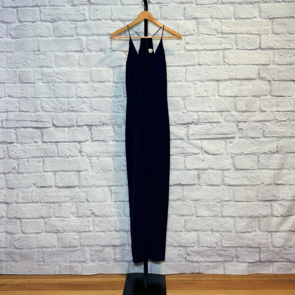 Storee Navy Blue Tapered Leg Jumpsuit
